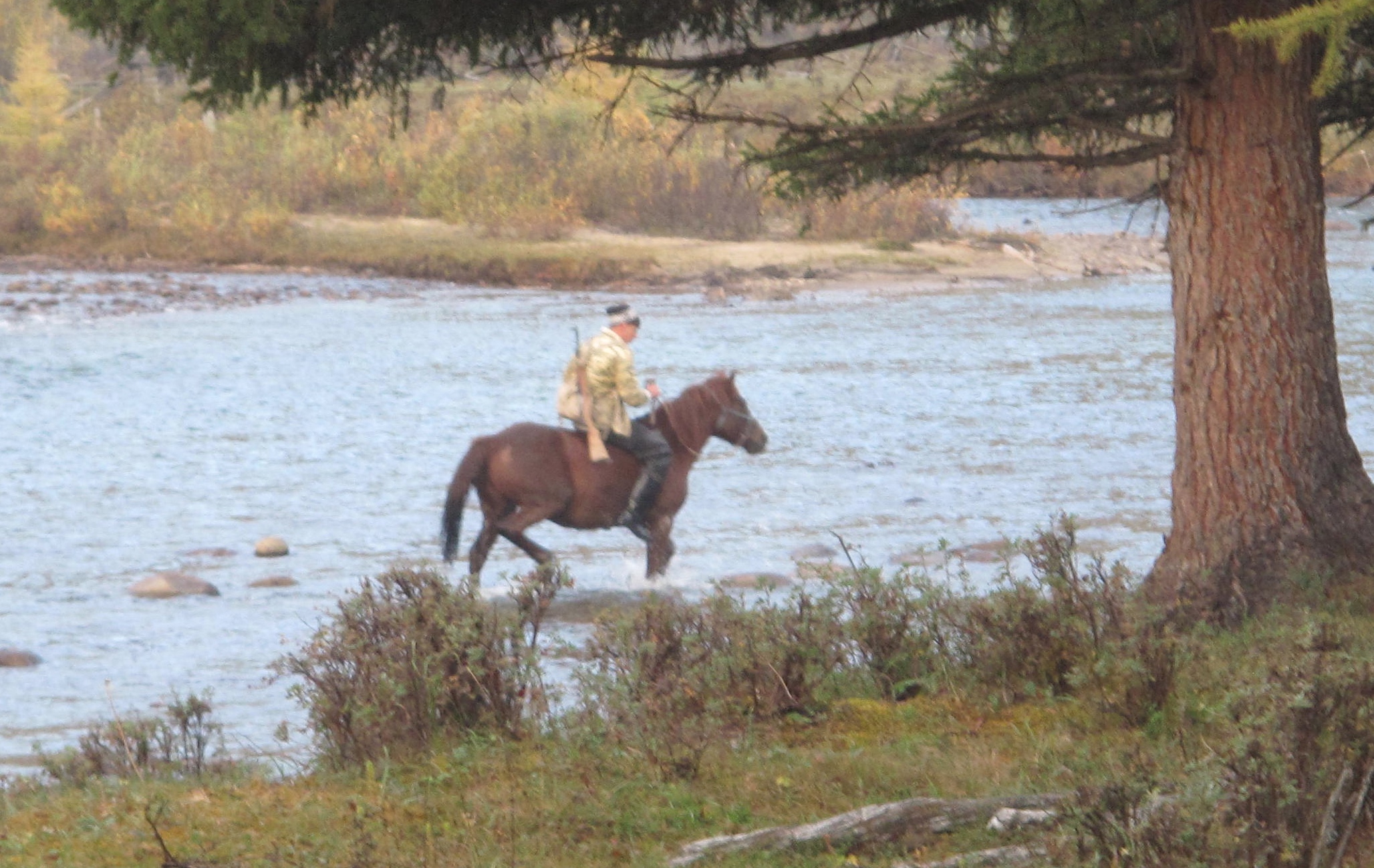 Tofalaria Karghaso con il suo cavallo - Russia Trekking